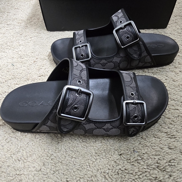 Coach slides/sandals Men size 10 - Picture 2 of 8